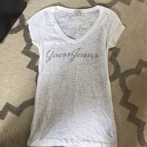 White guess shirt size small
