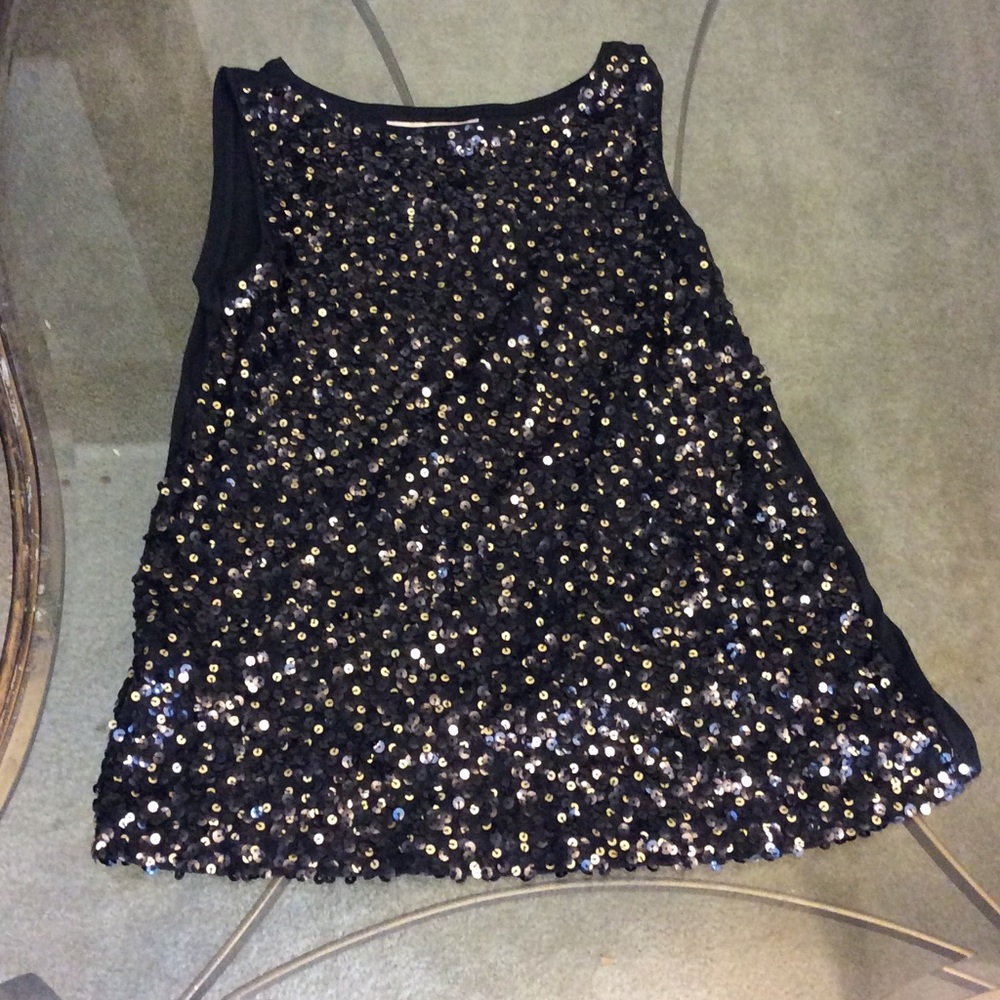 Loft women's sequins blouse size XS