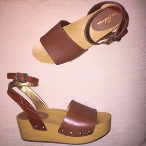 Sam Edelman Brynn Open Toe Leather Platform Sandal