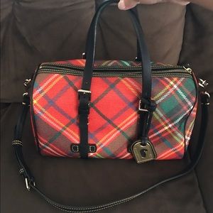 Red Plaid Dooney and Bourke Handbag