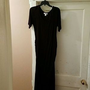 Black maternity dress