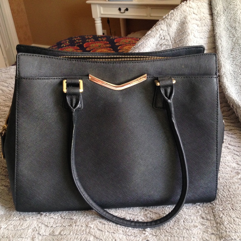 Black Calvin Klein Leather Bag