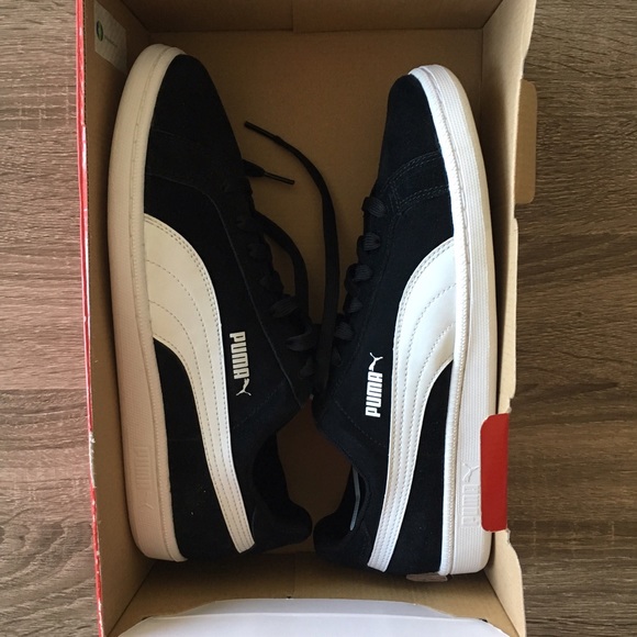 Puma Other - ‼️NWT Classic B&W Puma Men's Suede Sneakers