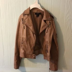 Forever 21 brown leather jacket