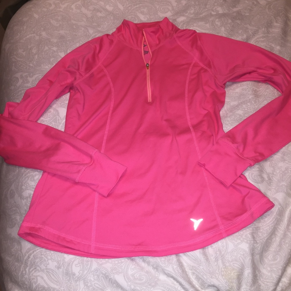 *Final Markdown* Bright Pink half-zip active top