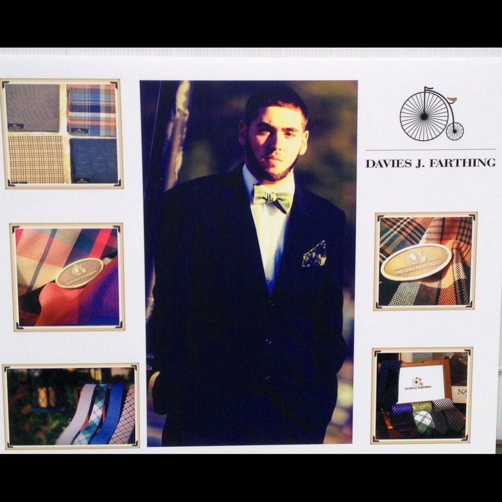 Davies J. Farthing Men's Silk/Cotton or Silk Ties