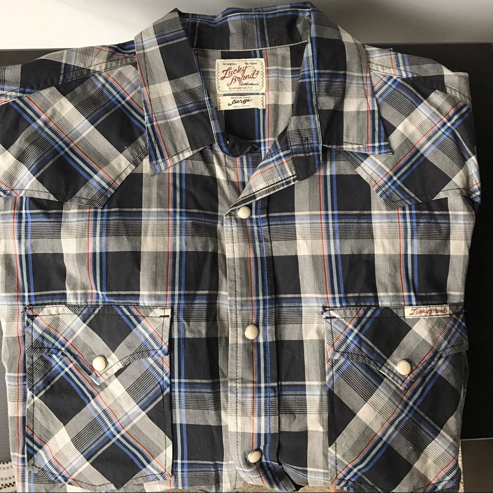 Lucky Brand plaid button-up