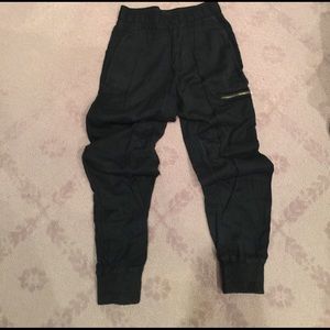 hardly work distressed, elastic Helmut Lang Pants