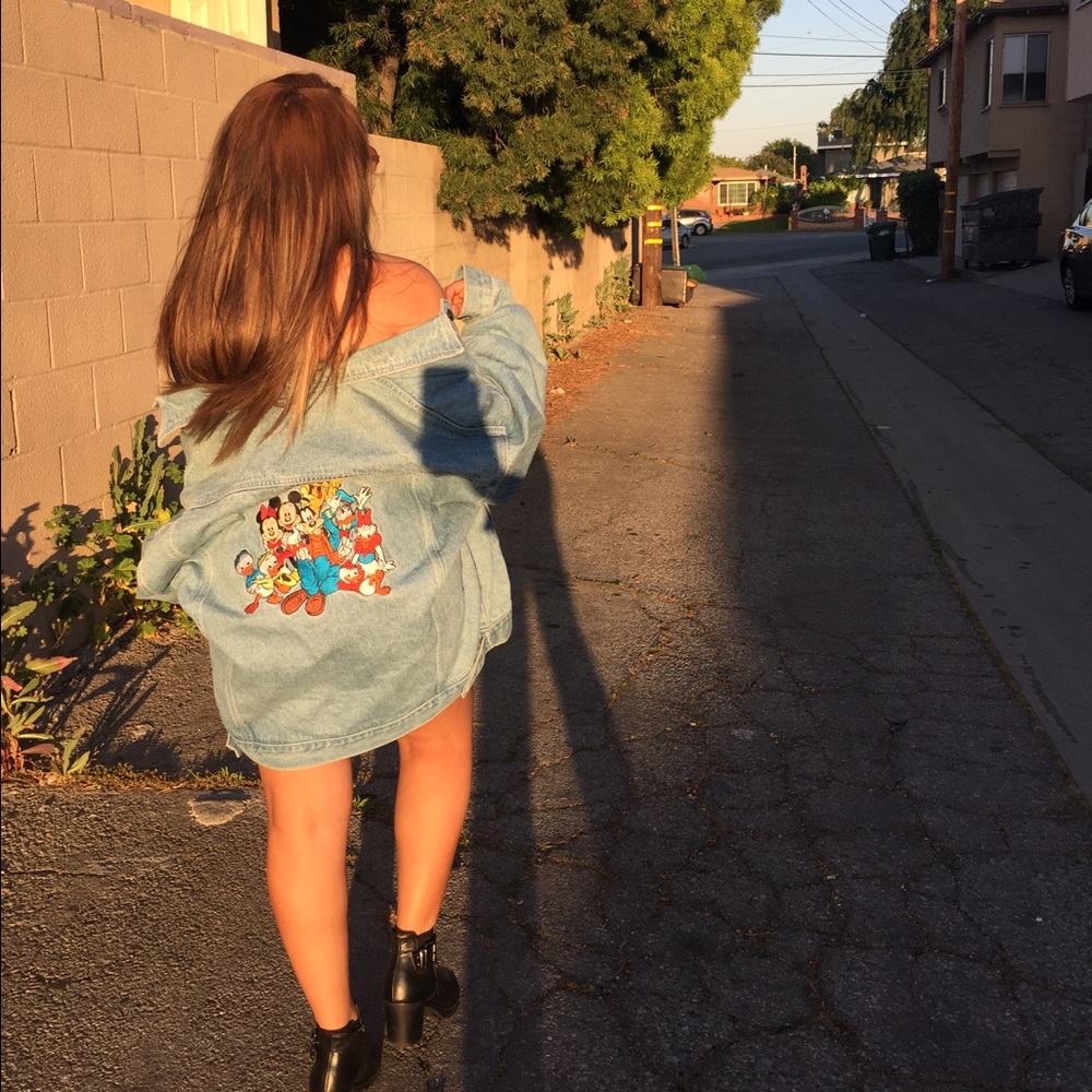Disney embroidered jean jacket