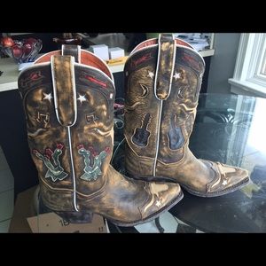 Dan post women's leather boots cowboy dream