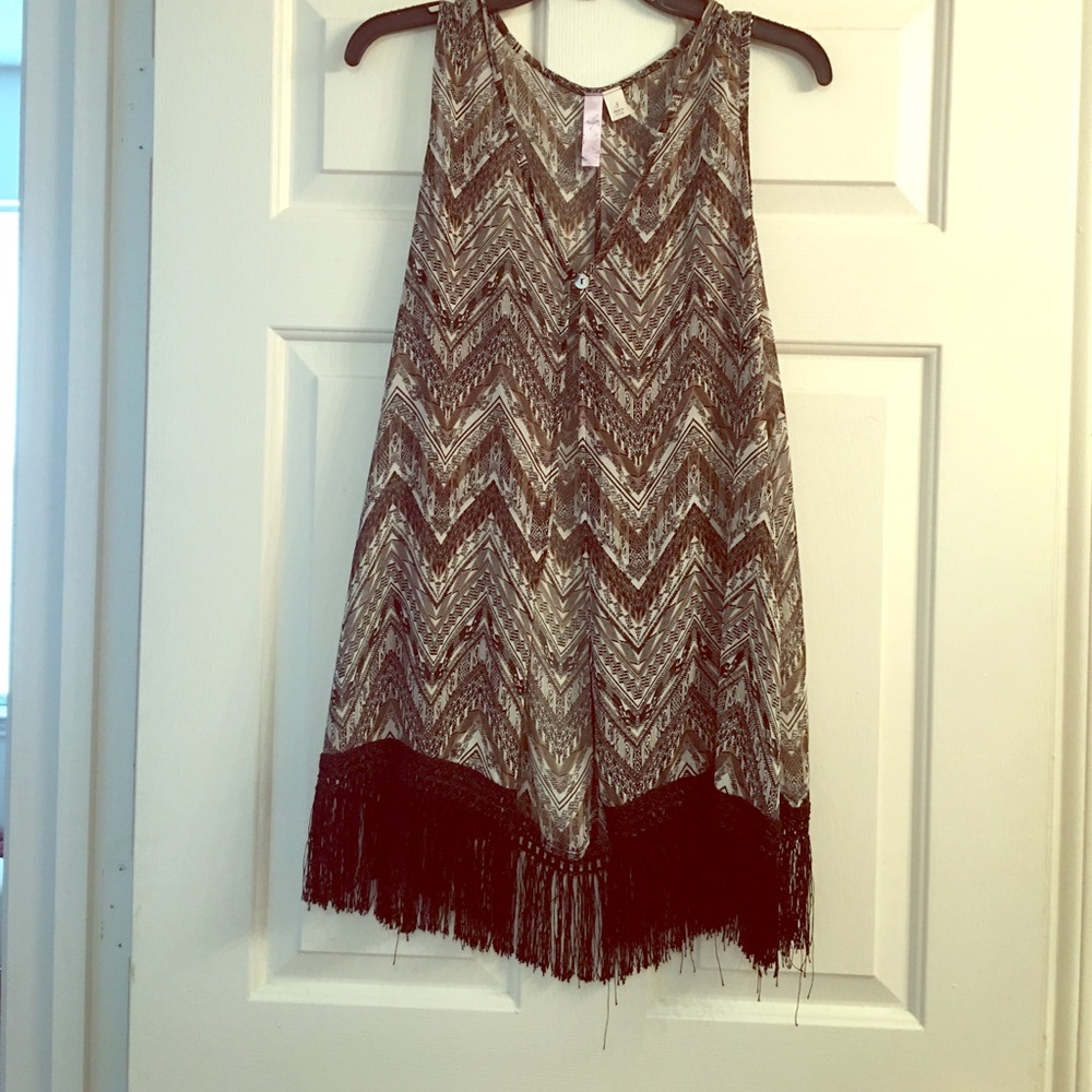 Printed vest cardigan!