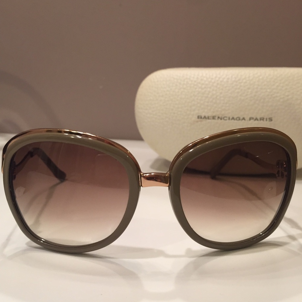 Balenciaga Sunglasses Tan