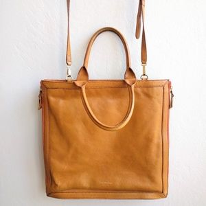 Isaac Mizrahi Tan Leather Tote