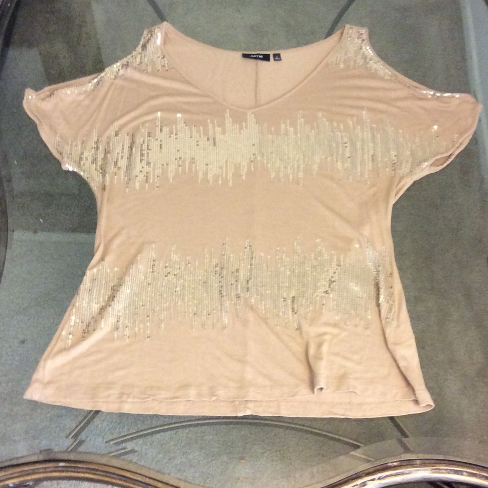 Apt 9   Sequins Blouse women's size L