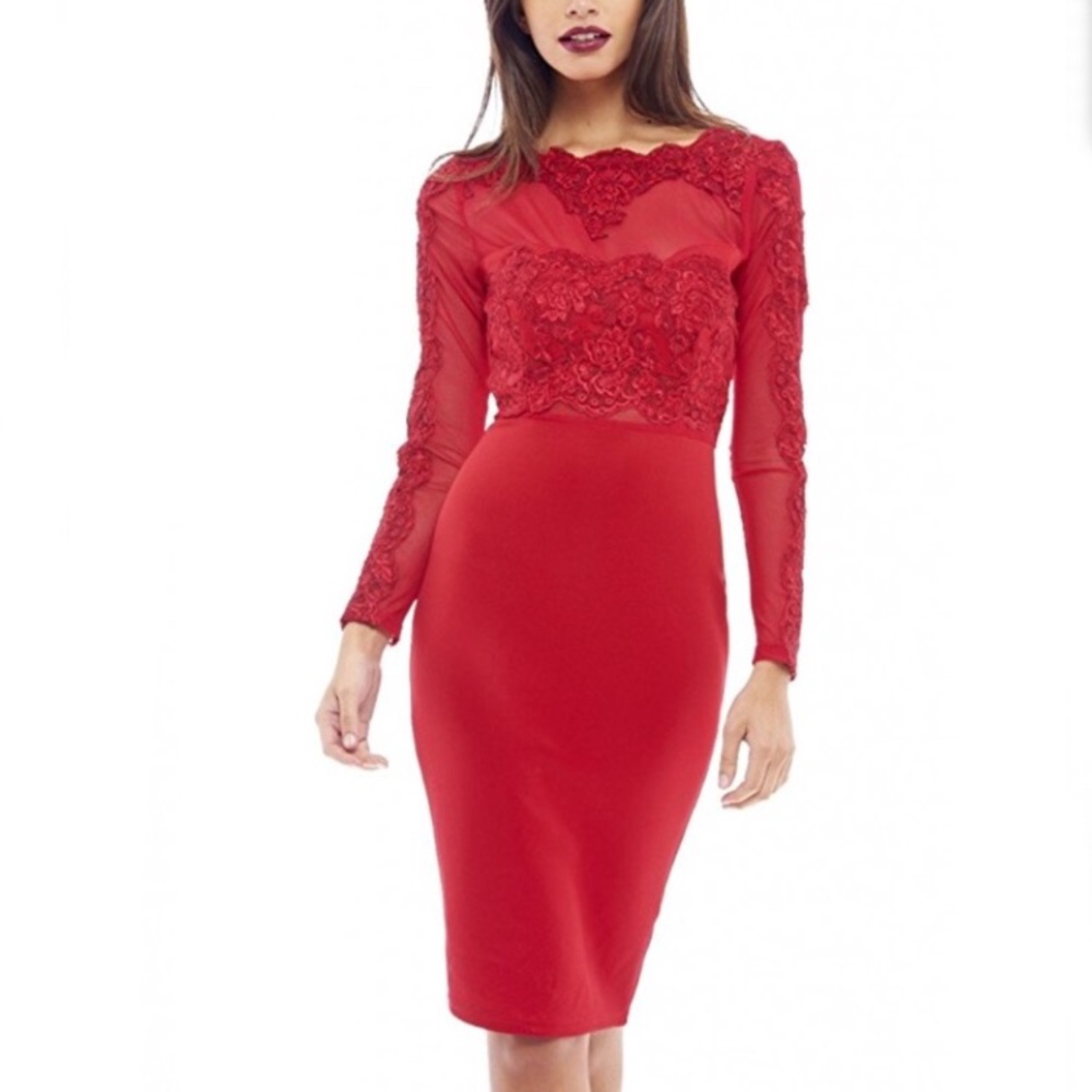 Gorgeous lace midi dress