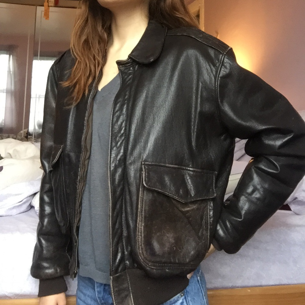 LL Bean leather jacket