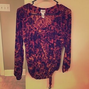 Chico's Amber Floral Blouse