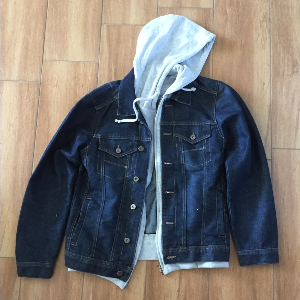 Basement Hooded Jean Jacket.