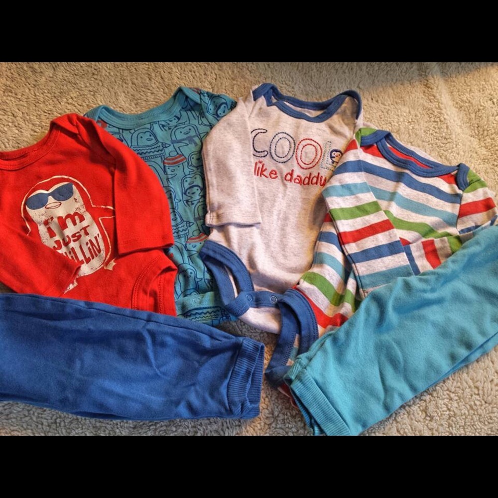 Baby boy Lamaze (Target) 3 month bodysuits & pants