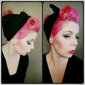 Spellbound Bows Black double wide headwrap
