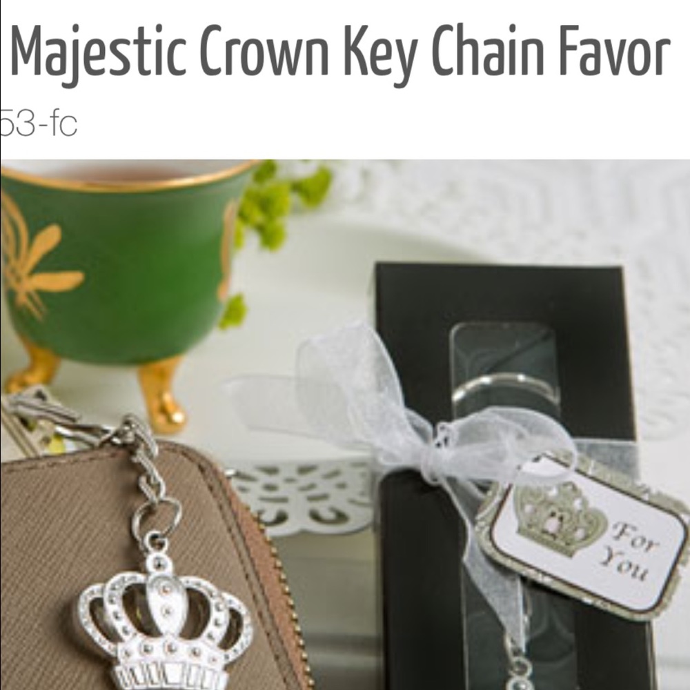 Crown royalty Keychain favor