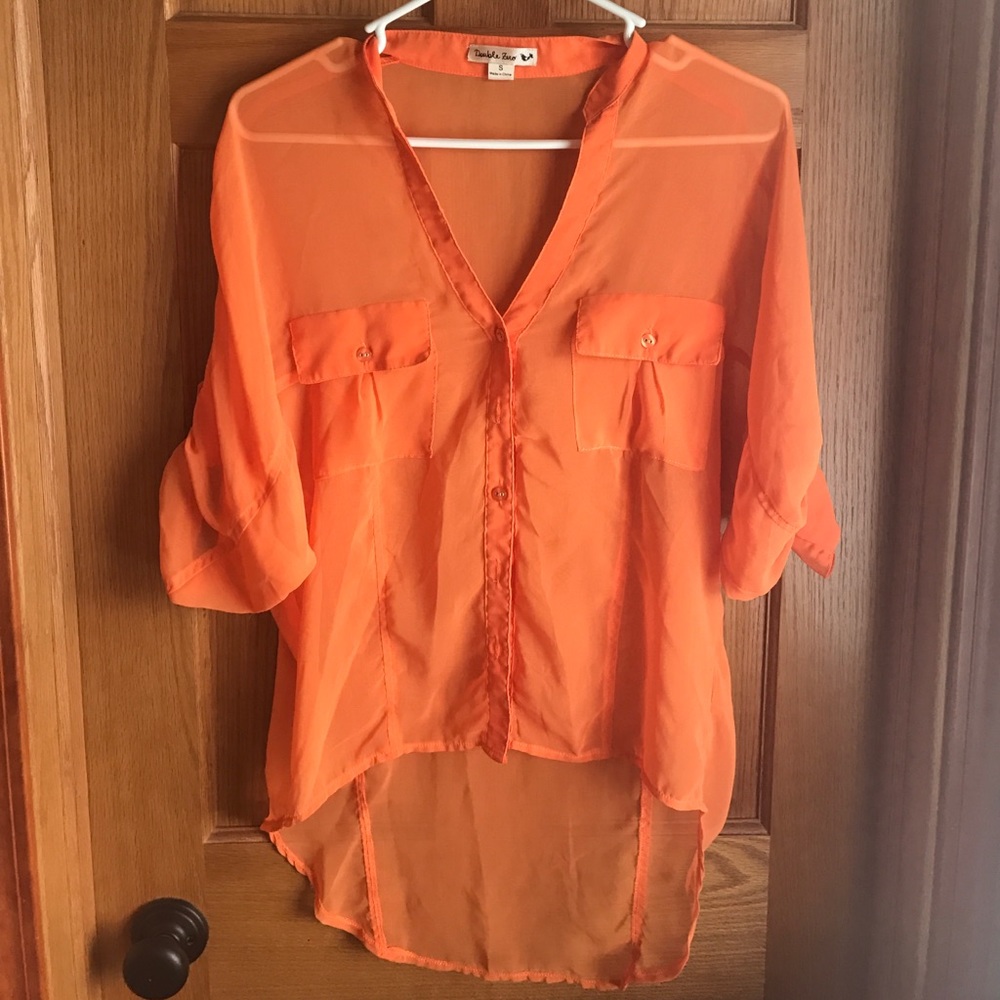 Sheer dress shirt