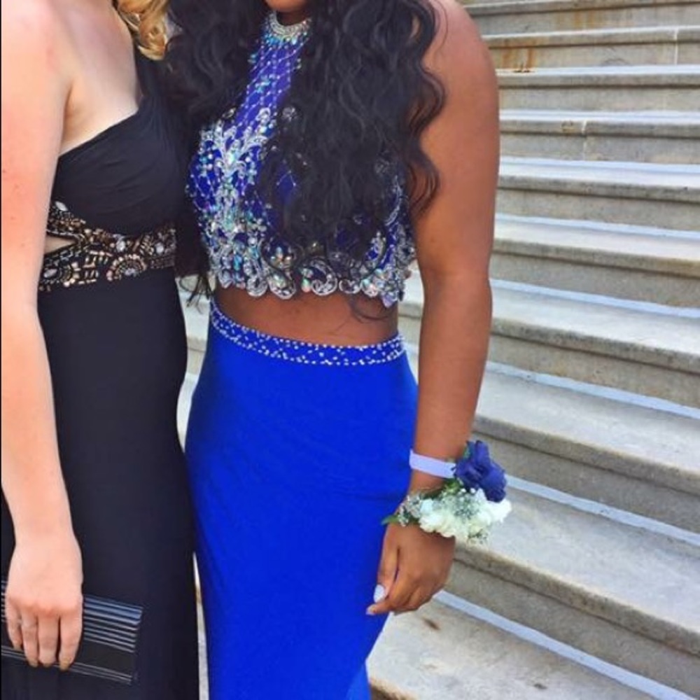Prom dress (royal blue )