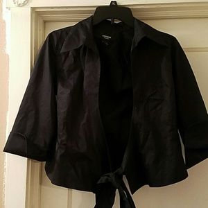 Black 3/4 sleeve blouse