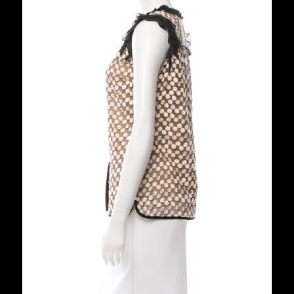 TORY BURCH Embellished Lace Top