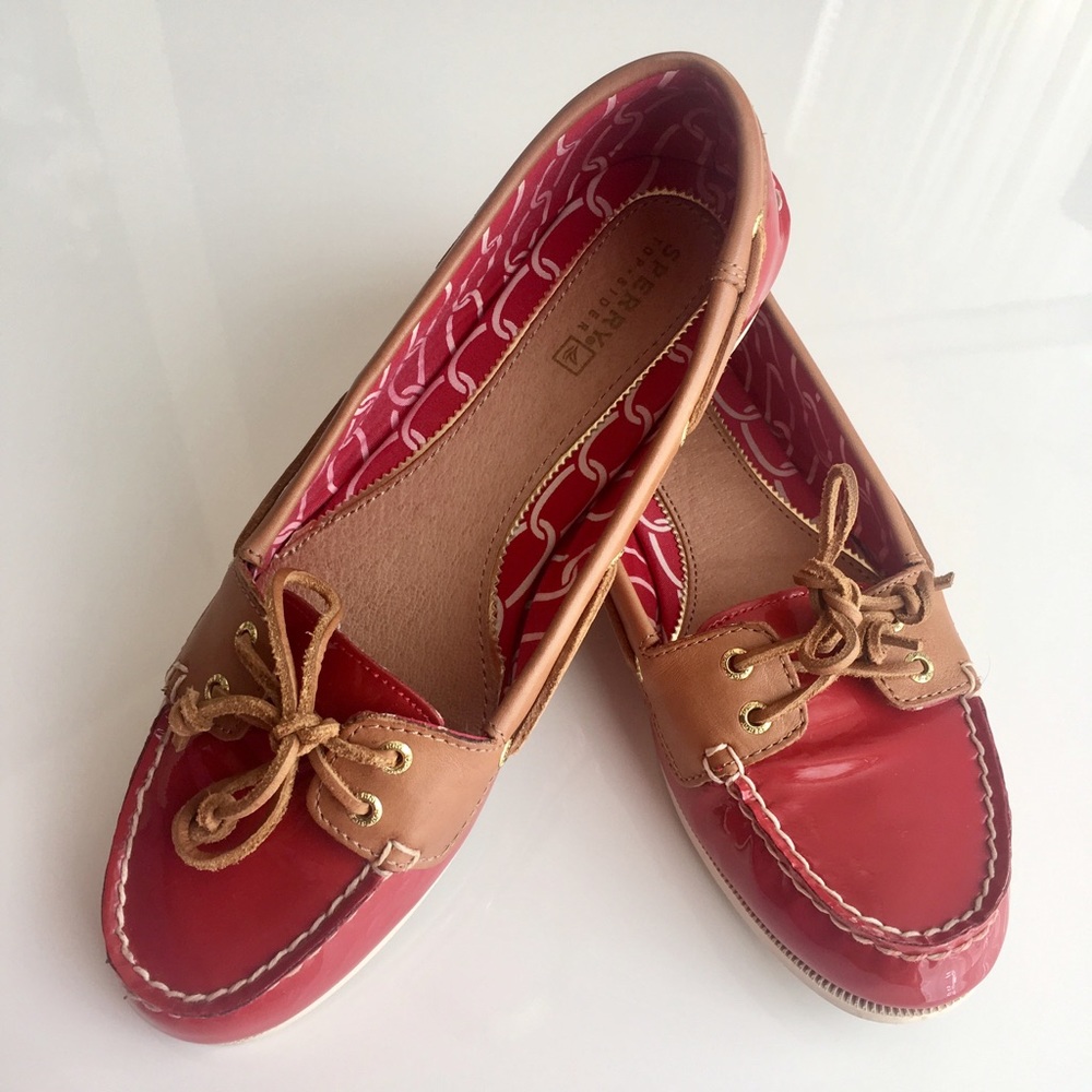 Sperry Top-Sider Red Patent Leather Loafer