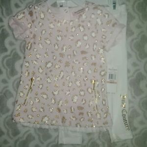 🆕 Juicy 2pc Pink/Cream Cheetah w/Gold Accents