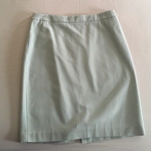 Light mint pencil skirt