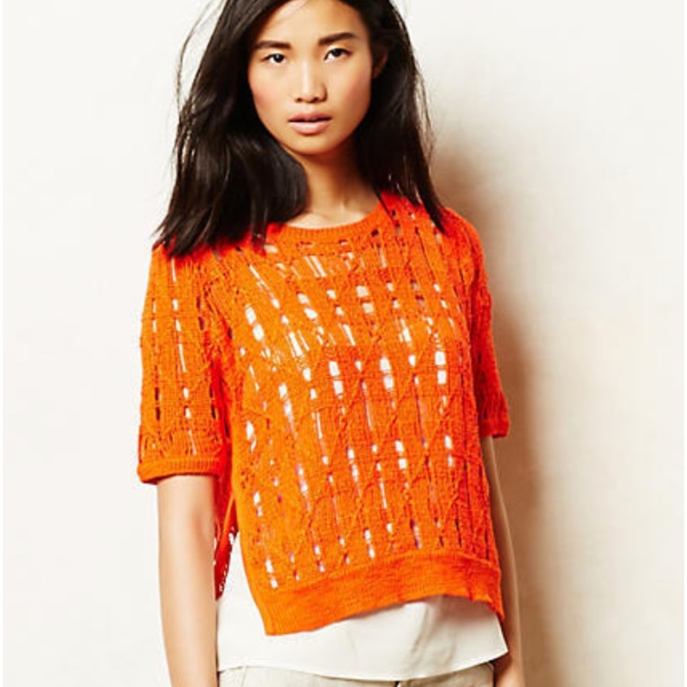NEW Anthropologie Side-Slice Midi Pullover by Moth