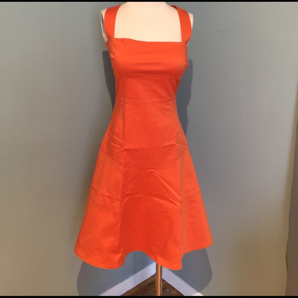Valentino orange summer dress size 40/ US 2
