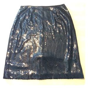 NWOT Black Sequined Liz Claiborne Skirt