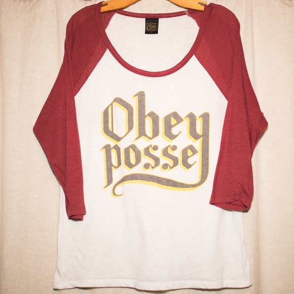 Obey Tops - Obey Baseball Tee