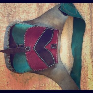 One of a kind hand stitched Ecuadorian waist pack