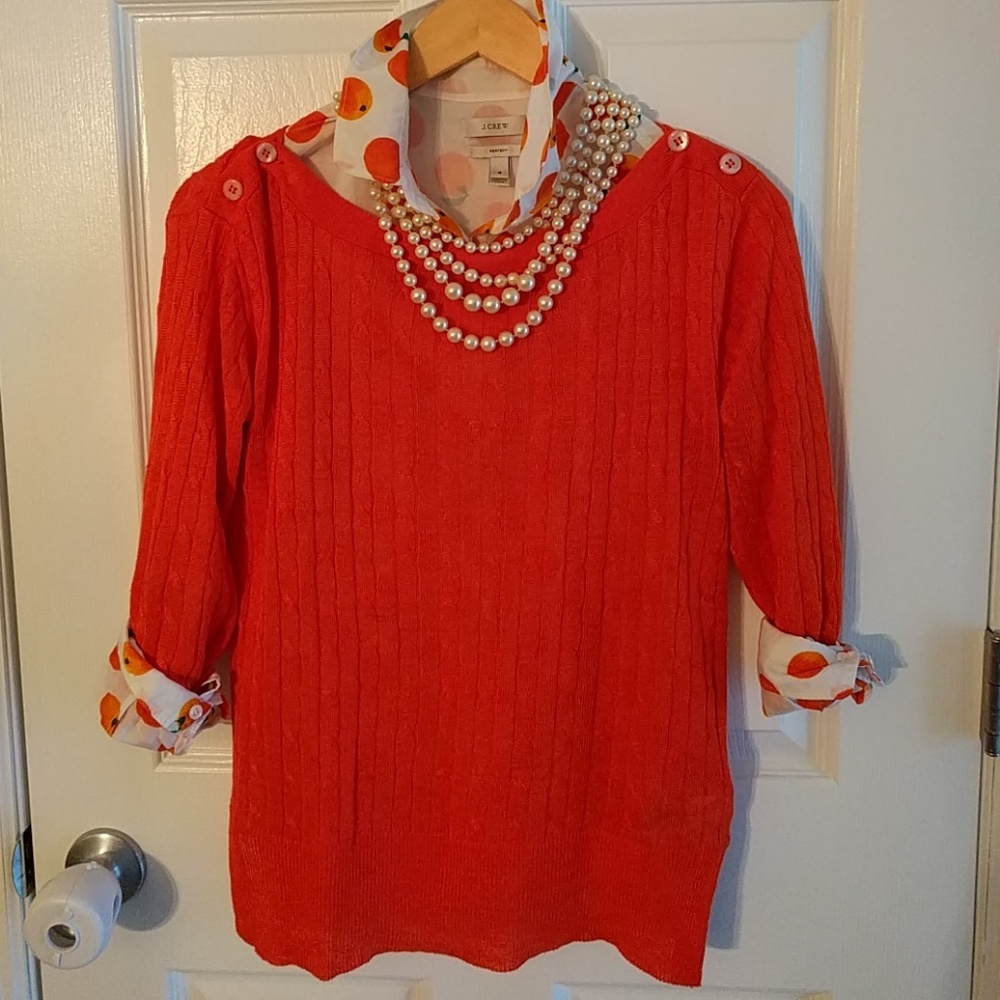 J. Crew cable knit sweater