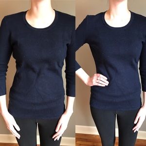 C. Wonder Navy Blue 3/4 Length Sweater