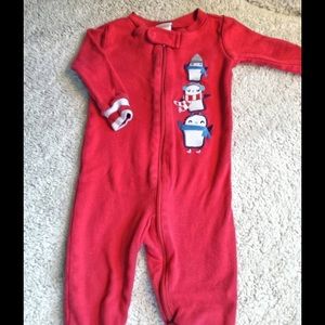 Gymboree Baby Boy penguin sleeper pajamas 3-6 mo