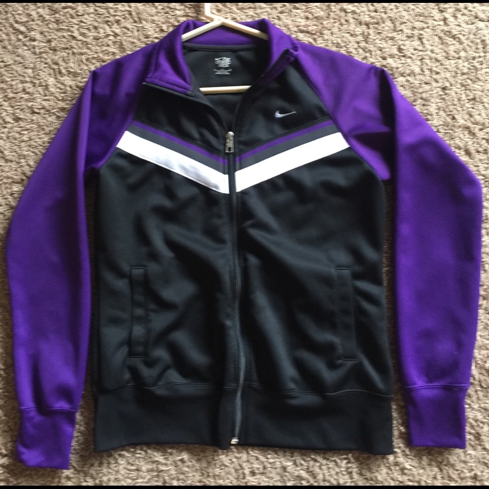 Nike zip up (track type) jacket. Women's Large.
