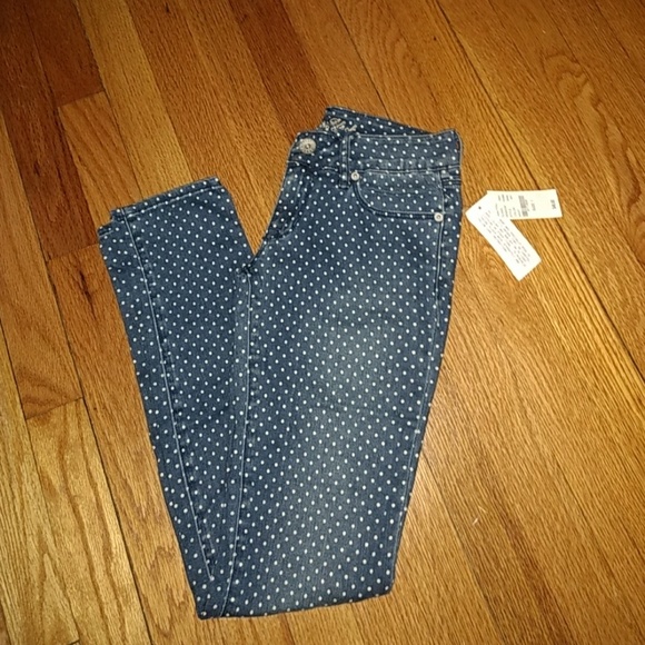 NWT bullhead black skinniest polka dot jeans - Picture 2 of 4