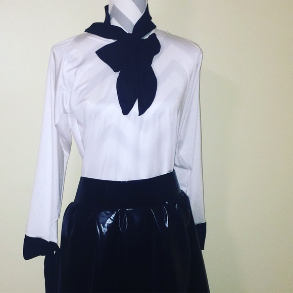 Bow Tie Chiffon Blouse - Picture 1 of 2