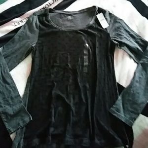 Women's Loft Long Sleeve Polka Dot Shirt