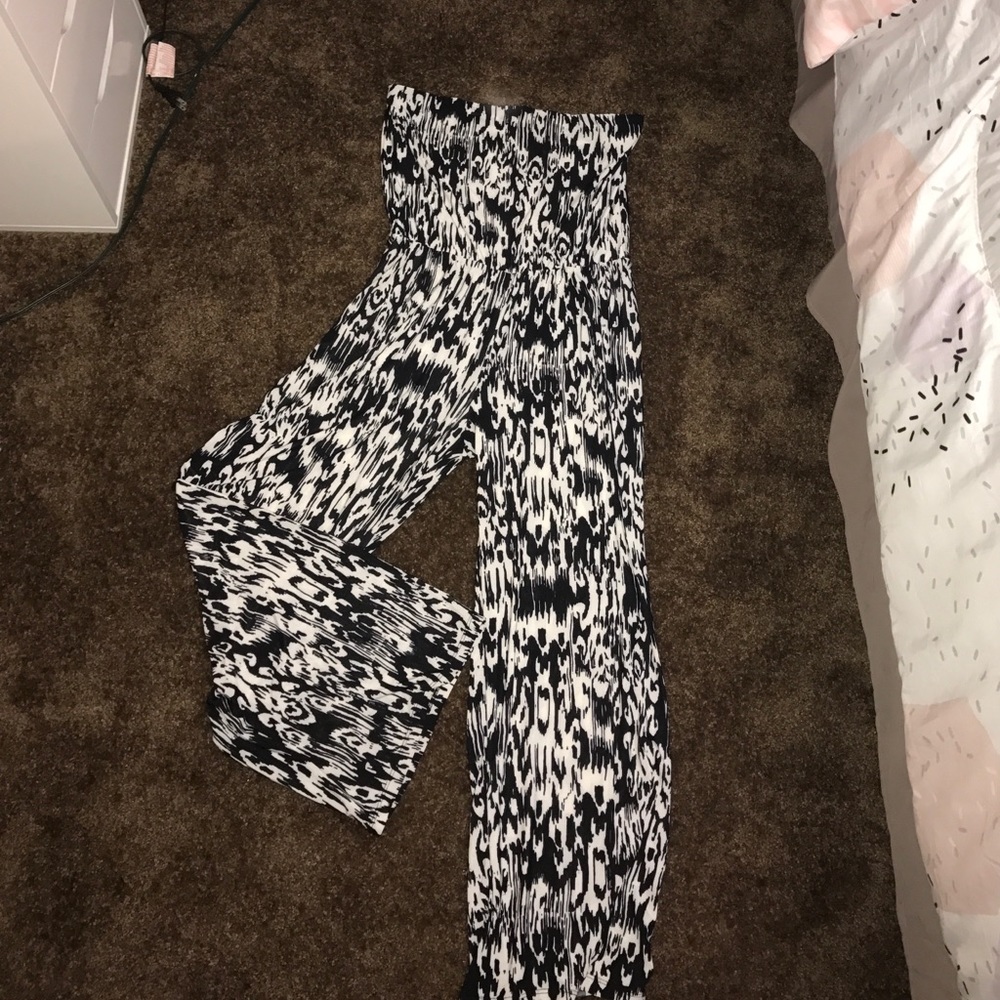 Black and white jumpsuit
