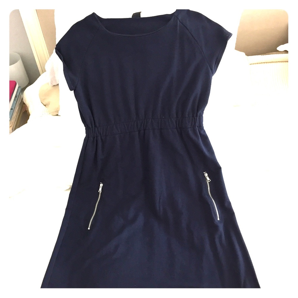 Mid length dress.
