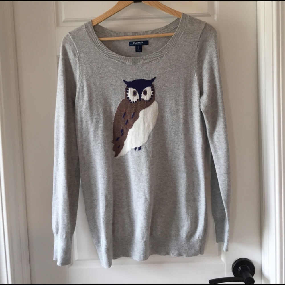 Gray Owl Sweater