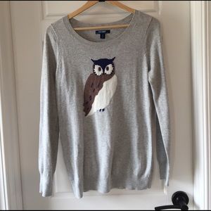 Gray Owl Sweater
