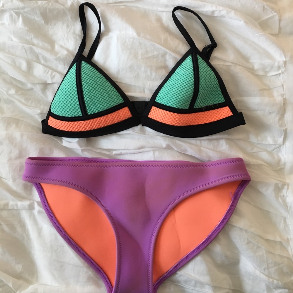 Triangl Multi-colored Bikini  Size S Top XS bottom