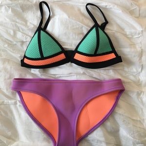 Triangl Multi-colored Bikini  Size S Top XS bottom